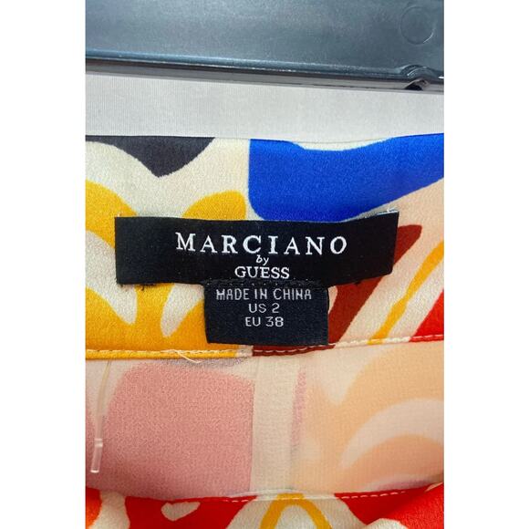 NWT Marciano By Guess Multicolor Carnivale Pull-On Hot Pants Shorts Sz 2 - Picture 4 of 5